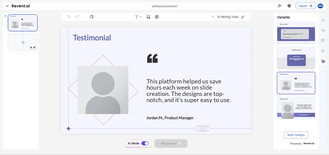 AI Generates Your Slide